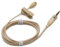 Mini Clip On Microphone Lavaleire Lapel For Rode Wireless Go-Pro Transmitter, 3.5mm Jack Plug Beige 1.2m Cable Condenser Mic
