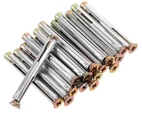 GALPADA 16pezzi Di Espansione Testa Svasata in Ferro e Rame Per Installazione Di Porte e Finestre Tasselli Di Espansione Per Pareti Sottili e Morbide Fissaggi Parete Per Molteplici Scenari