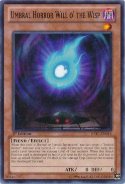 Umbral Horror Will o' the Wisp JOTL-EN014 Common Englisch Boosterfrisch Unlimitiert - Judgment of the Light - mit ReCollectibles-Versandschutz - für Yu-Gi-Oh!