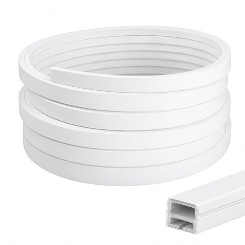 Flexibles Silikon LED Profil, LED-Streifen Diffusor Kanal 12×12mm für Akustikpaneele mit Endkappen & Montageclips Wasserdicht Led Strip Abdeckung für Homogene Neonlicht (Weiß, 3, Zentimeter)