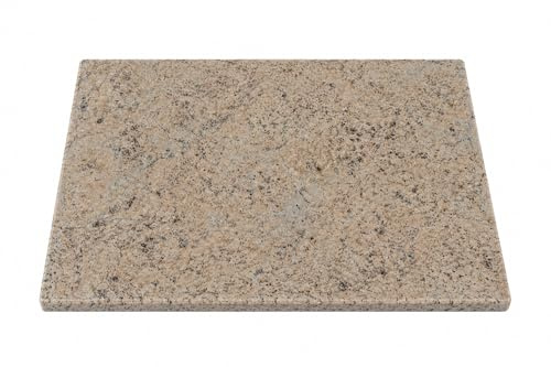 Natural Granite Serving Board 40x30 cm – Heavy Stone Chopping Board for Meat, Cheese & BBQ – Made in Italy | Kalu Creations (Yellow)