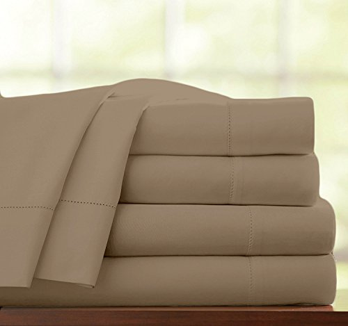 100% EGYPTIAN COTTON 3PC 400 THREAD COUNT HOTEL QUALITY DUVET COVER BEDDING BED SET WITH PILLOWCASES(King, Latte)