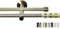 Rollmayer metall Gardinenstange Ø 16mm Rohr, Gold für Ösenvorhang Gardinen Vorhang (Orion 320cm lang, gold, 2-läufig) Modern Vorhangstange Ohne Ringe!