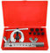 Bremsleitung Bördelgerät, Rohrbördelwerkzeug, 9-TLG, Doppel-Bördelgerät, Rohrschneider Set mit 1/2inch, 6mm, 4.75mm, 5mm, 1/4inch, 8mm, 10mm, Koffer