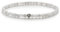 BERGERLIN Mondstein Armband echt mit 925 Sterling Silberperle - facettierte Perlen - Größe S