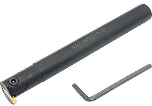 3/4 Internal Grooving Tool MGIVR2520-3 Boring Bar Lathe Turning Tool Holder 20mm Shank Grooving Cut-Off Cutter with 1PCS MGMN300 (3mm Width) Carbide Inserts for Metal CNC Machine Tools
