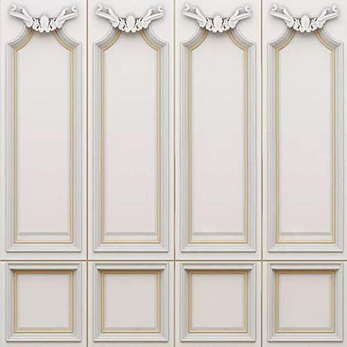 Msrahves 3D fotomurali Wallpaper Bianco gesso sfondo poster Carta da murale di prima qualità EasyInstall Fotomuralecarta Da Parati Tv Sfondo Muro Murale Foto Wallpaper Murale Carta Da Parati