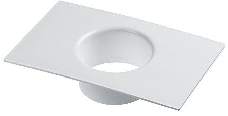 Attacco a parete con flangia 100 mm per tubo flessibile – tubo di scarico – tubo di scarico