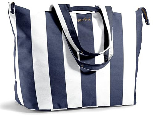 Fit & Fresh All The Things XL Beach Bag for Women, Oversized Travel Tote