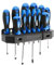 HÖGERT TECHNIK 12er-Set Schraubendreher Set Magnetisch Schraubenzieher Rutschfester Griff Kreuzschlitzschraubendreher und Schlitzschraubendreher Hand Screwdriver Universelles Schraubendrehersatz