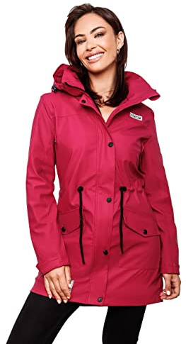 Navahoo Deike Women's Waterproof Lined Raincoat XS-XXL, fuchsia, S