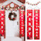 WENRERO Banner Frohe Weihnachten MERRY CHRISTMAS Couplet 31 * 180CM aus Polyester mit Weihnachtsmann Banner Neujahr Weihnachtsdekoration Banner Veranda Zeichen Weihnachten Hängeschild für Deko