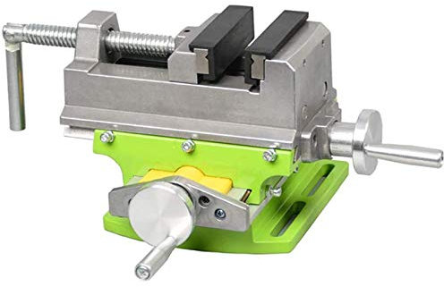 JIXIN Cross Vice Slide Drill Press Vice X-Y Compound Clamp Bench Mount Vice Heavy Duty Pillar Press Drill Milling 4 Ways Mechanic Cross Vice