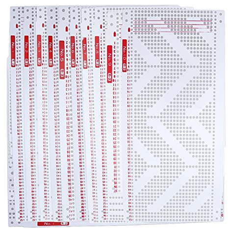 Strickmaschine Lochkarten, 10 Stück Stiche Lochkarte für Haushaltsstrickmaschine