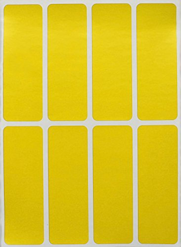 Royal Green Rechteckiger Aufkleber, farbcodiert, Schreiben auf Etiketten zum Organisieren, Umziehen und Versand, 7,6 x 2,5 cm, beschriftbare Etiketten für Zuhause, Büro und Schule, 400 Stück (Gelb)