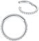 Popuhoops 1,2mm 9mm Silber Nasenringe Zirkonia Nasenring Knorpel Ohrring Klar CZ Hoop Septumring Segmentring Clicker 316L Chirurgenstahl Körperpiercing Helix Ohrläppchen Daith Rook Conch Piercing