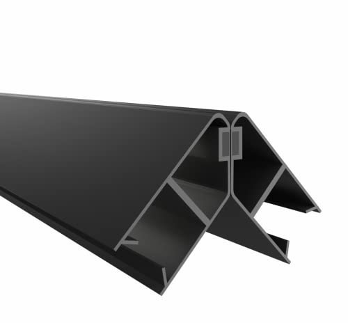 KRAUS Premium Duschdichtung DD-43 Magnet- Duschtürdichtung für 10mm Glasstärke à 2000mm in schwarzer Optik Duschdichtungen für Duschtüren & Duschkabinen Dichtungen für 90° & 180° anwendbar