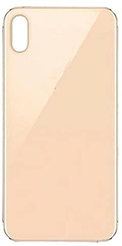 Gehäuse hinten Rahmen kompatibel mit iPhone XS Back Cover Glas Schwarz Weiß Gold (Gold/Gold)