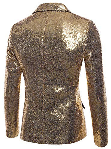 Herren Sakko Glitzer Pailletten Anzugjacke Slim Fit Herrenmode Anzug Silvester Party Kleidung Herren FaschingskostüMe Elegant Mantel Valentinstag Blazer Geschenk Herren Outerwear Jacken-Blazer