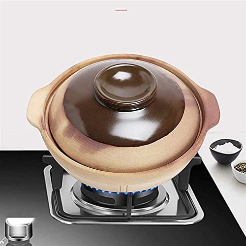Casserole Dishes with Lids Soup Casserole Traditional Unglazed Ceramic Casserole,heatresistant Slow Cooking Clay Pot