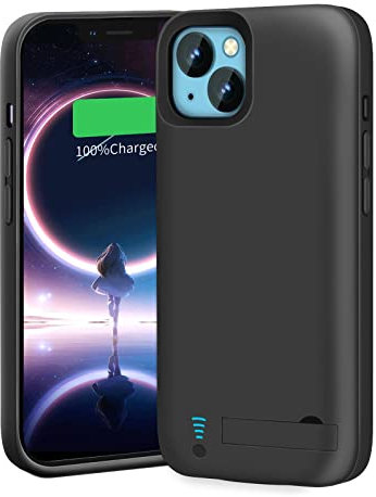 BAHOND Battery Case for iPhone 14, 5000mAh Rechargeable Extended Battery Charging/Charger Case, Add 100% Extra Juice (6.1 Inches) Black