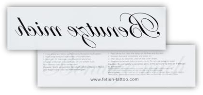 10 x Benutz mich Tattoo Schriftzug in Schwarz - Sexy Kinky Tattoo (10)