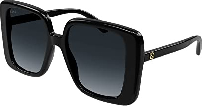 GUCCI Womens GG1314S Sunglasses, Black-Black-Grey, 55