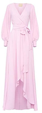 Swing Fashion Irmina | Puderrosa | S(36), Abito lungo da donna Swing Fashion | Abito elegante | Abito festivo | vestito da festa | abito da sera | Abiti da sposa | abito da ballo | abito da ballo | abito lungo | manica lunga | rosa cipria | 36 (S) Da donna, Puderrosa,