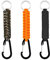3 Pièces Paracord Porte-clés, Mousqueton avec Corde Tressée Mousqueton Porte Clé pour Survie Camping Randonnée (Noir et Orange et Camouflage)