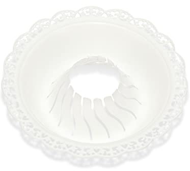 NKlaus 2X Attrape-Gouttes pour Bougie 3-4cm Plastique Anti-Gouttes Communion Bougies de baptême 14453