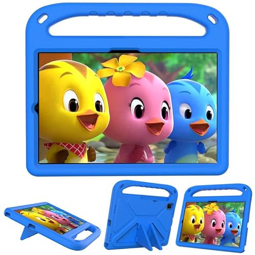 Funda Infantil para Samsung Galaxy Tab S5e 10.5 (2019) SM-T720/T725, Espuma EVA, Ligera, a Prueba de Golpes, Duradera, Funda para Tablet con asa de Soporte, para niños firmemente, Azul