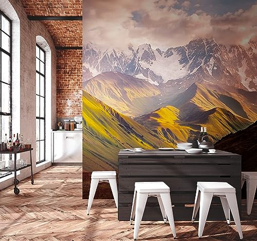 Newroom Vliestapete [ 2,8 x 3,71m ] großzügiges Motiv - kein wiederkehrendes Muster - nahtlos große Flächen möglich - Fototapete Berge Alpen Landschaft Made in Germany