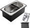 Gocoffun Espresso Coffee Knock Box, Large Size Stainless Steel Coffee Pucks Container, with Noise Reduction Rubber Ring,Silicone Bar for Knocking Portafilter Filter Grinds