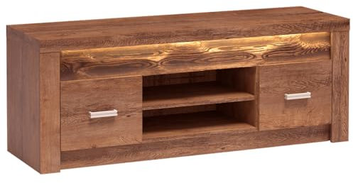 Lowboard TV Unterschrank Wohnzimmer Schrank Fernsehschrank TV Board modern in braun