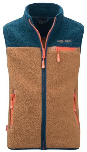 Trollkids Kids Hemsedal Vest 152, almond