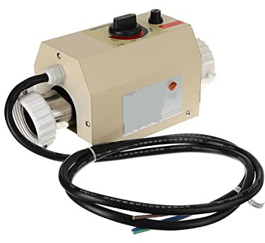 Calentador de jacuzzi 3. 3kw Piscina de piscina eléctrica Natación de invierno SPA Termostato de calentador de agua de baño de bañera de hidromasaje calefacción for baño caliente al aire libre SPA Tub