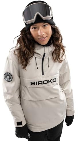 SIROKO - Veste Isolée de Snowboard pour Femme W6-W Eriz - L - Beige
