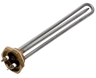 220V 1KW/1.5KW/2KW Electric Water Tubular Heater Immersion Heating Element 1 1/4 Inch Thread With Probe Tube(1KW 260mm Tube)