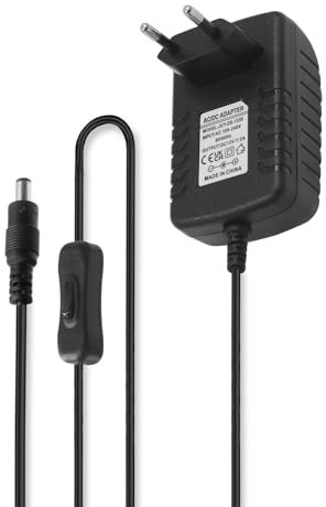 HEGEHE Transformador 12V DC 2A 24W Alimentador, 12V Adaptador de Corriente, con Transformador Adaptador de Interruptor, para Tiras de luz LED (12V 2A)