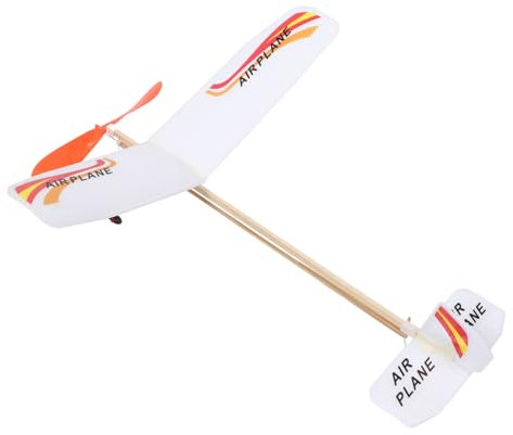 BESPORTBLE 1Set Rubber Band Powered Fighter Glider Model Educational Airplane for Outdoor Sports and Creative Play