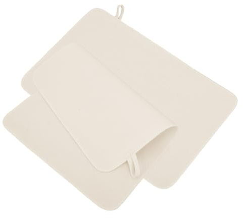 FRCOLOR Saunazubehör Filzsaunamatte 2 Stück Beige für Dampfbad | Wasserabsorbierend, Wärmeisolierend, Tragbar und Atmungsaktiv, für Badehaus und Dampfsauna, Sitzkissen