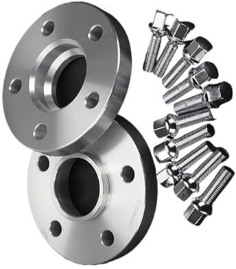 BILKAR Rad Spurverbreiterungen Kompatibel Mit Benz Für W202 W203 W210, 2 Stück Spurverbreiterung, Adapter Für Räder, Distanzstücke, Trennstücke, PCD 5 X 112 CB 66,5 Mm, 12 X 1,5(15mm)
