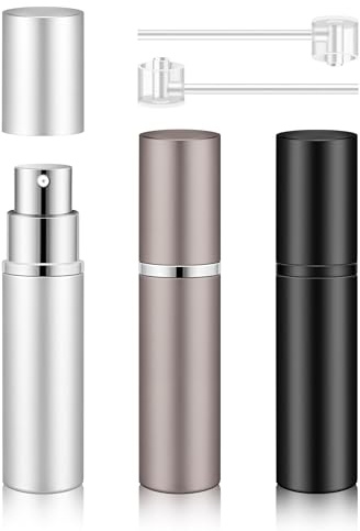 BELEVO Atomizador Perfume Recargable 5ml, 3 Piezas Perfumador Recargable de Perfume Mini Spray Llévalo Siempre Contigo Adecuado para Viajes, Fiestas