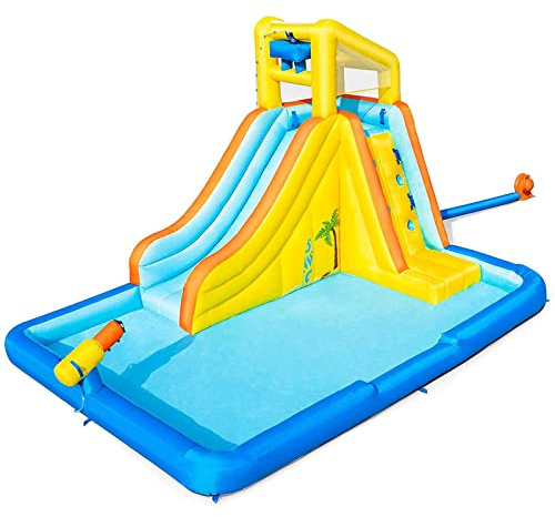 Inflatable Bouncy Castle with Water Slide and Climbing Wall for Outdoor Fun and Activity Center