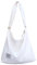 Covelin Damen Retro Große Größe Canvas Schultertasche Hobo Crossbody Handtasche Casual Tote, Weiss/opulenter Garten, Large