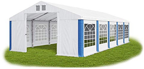 Das Company Tendone per Feste Bianco 5x10m Impermeabile 560 g/m2 PVC Telone Costruzione Summer - Tenda Esterno, Tenda da Esterno Impermeabile, Tenda Giardino Esterno, Tenda Impermeabile - Tendone