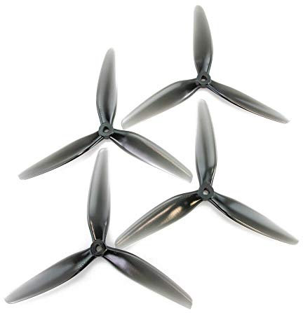 HQProp 7X4X3 3 Blatt Propeller POPO 4 Stück Poly Carbonate Hellgrau 7 Zoll