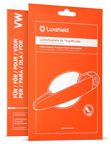 Luxshield Auto Türgriff Schutzfolie Griffmulde für VW Caddy 3 (III) 2K I 2004-2015 - Kratzschutz, Lackschutzfolie - Transparent glänzend
