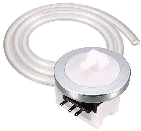 sourcing map Water Level Sensor Pressure Switch 3-Pin for Washing Machine Washer with Soft Pipe Tube Hose