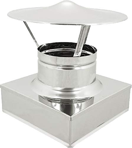 Fumaiolo a cappello Cinese quadro (200x200 mm)